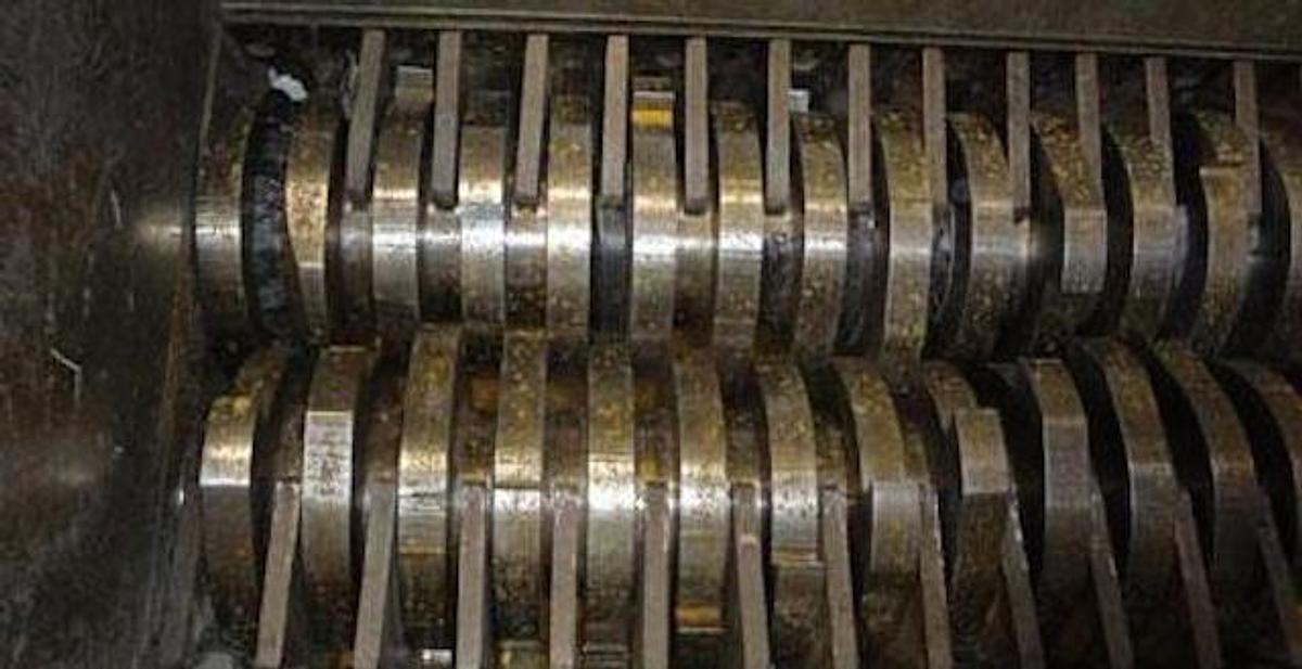 Used SSI Dual Shaft Shear Shredder