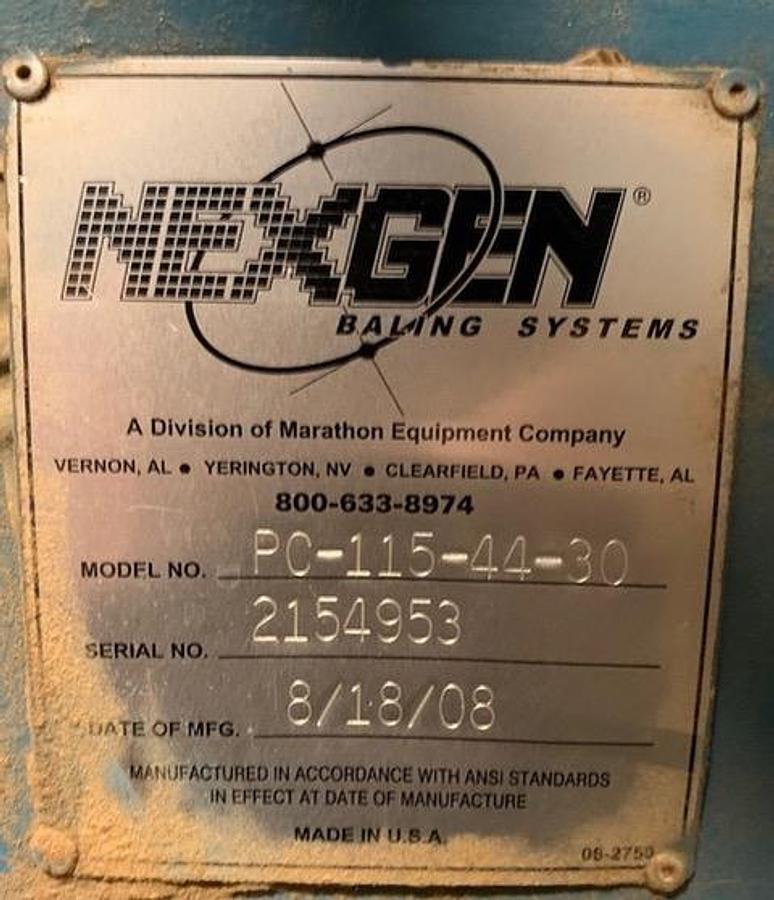 Used Marathon Nexgen Auto Tie Baler