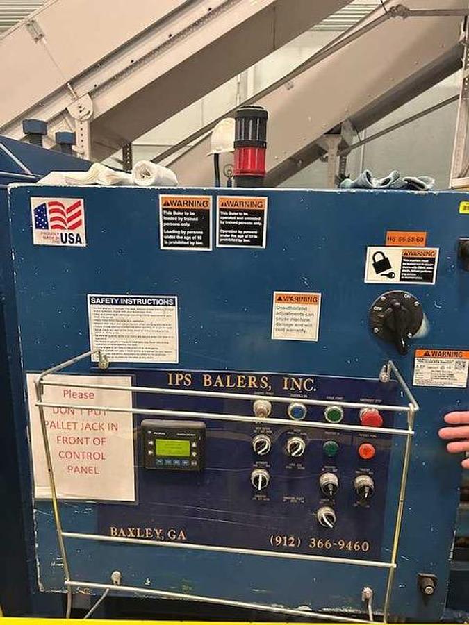 Used IPS Wide Mouth Auto Tie Baler