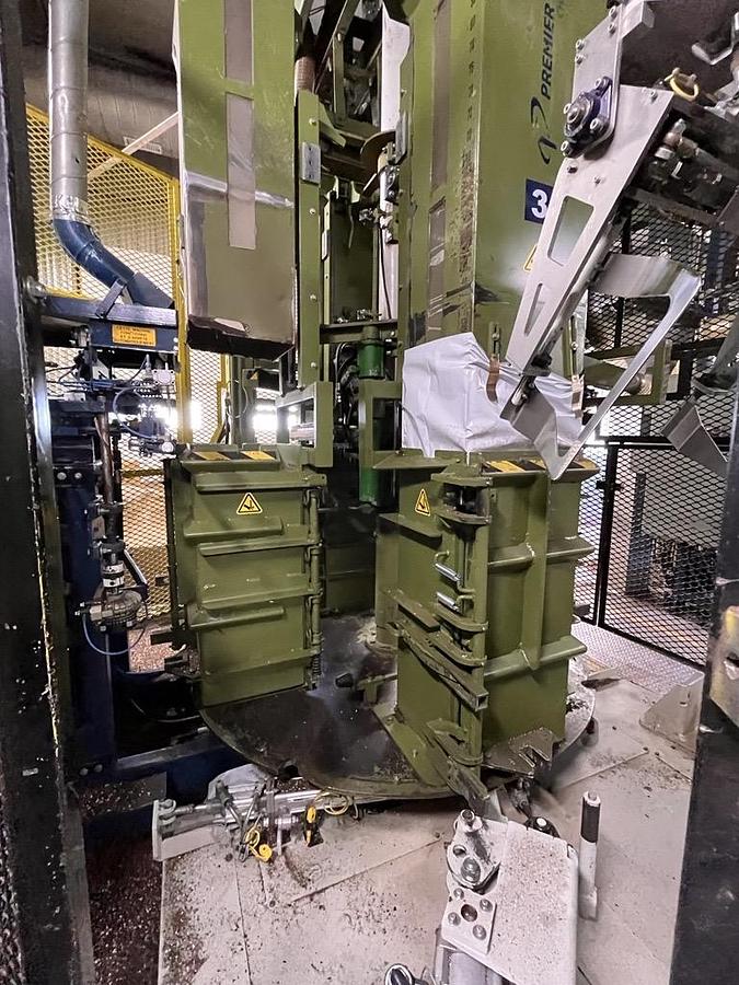 Used VERVILLE VP400 (4) STATION COMPRESSION BAGGING SYSTEM FULLY AUTOMATIC