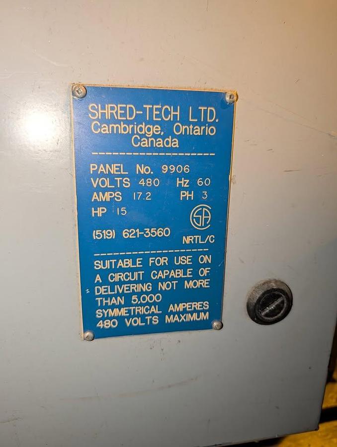 Used Shred-Pax Tech Dual Shaft Shredder