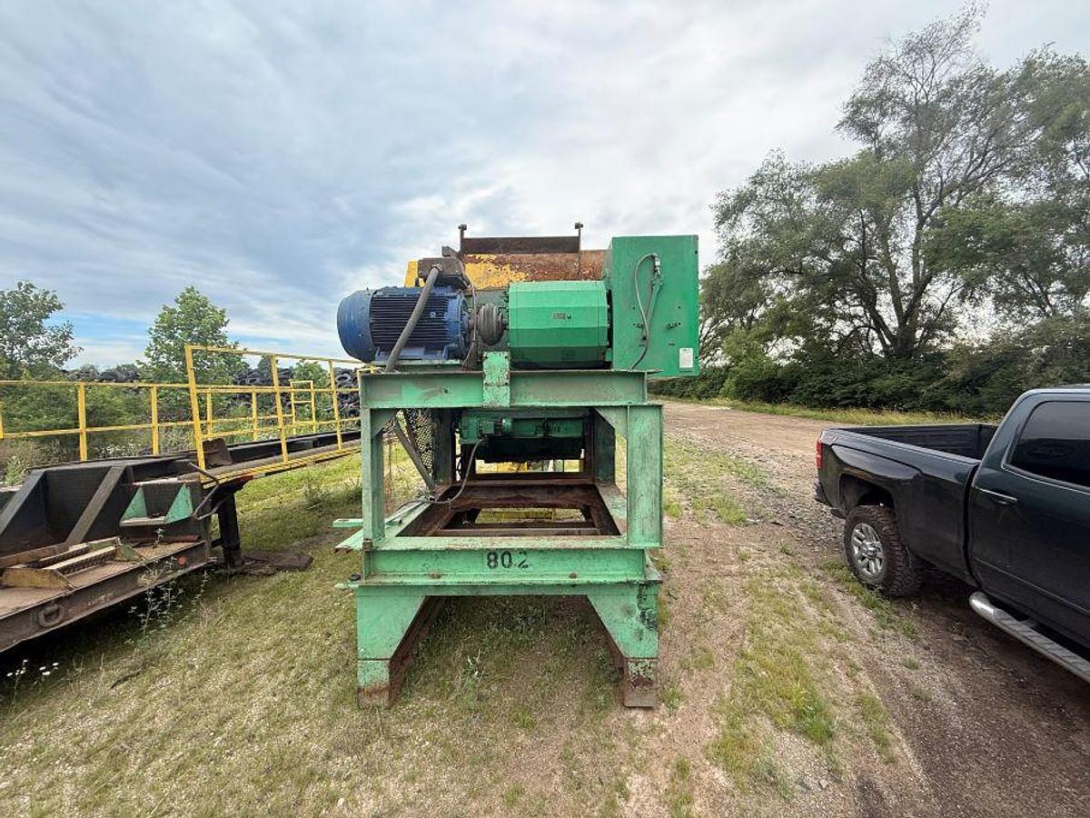 Used (2) CM Chip Shredders for Tires