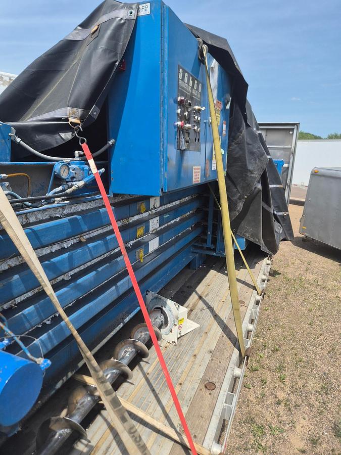 Used Cresswood Destroyer Single Rotor Shredder / Selco 30HP AT Baler
