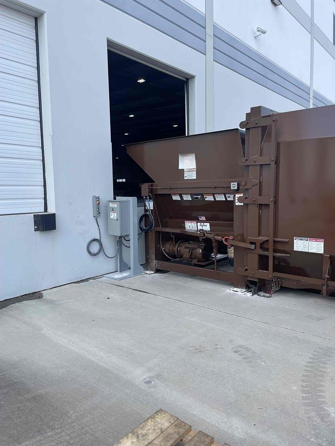 Used Marathon 3yd Auger Compactor & 40yd Receiver