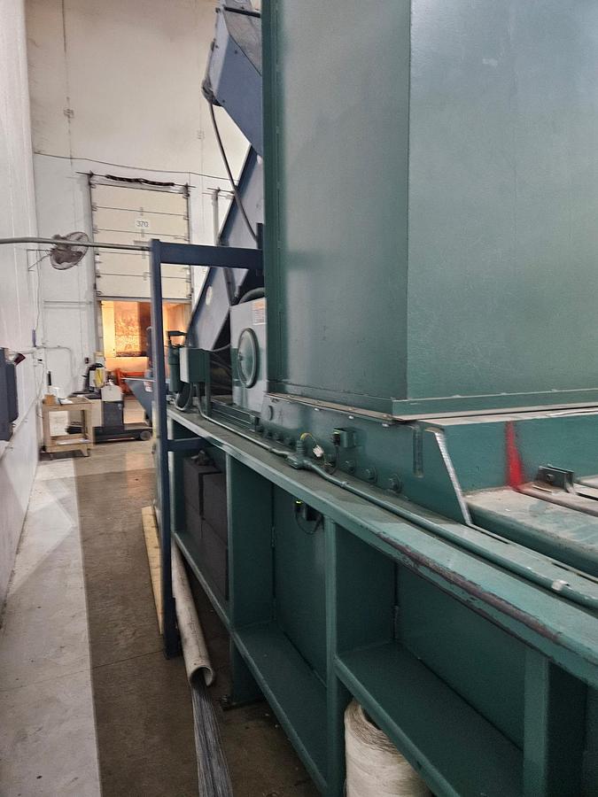Used Harris Full Pen Closed Door Baler and Conveyor