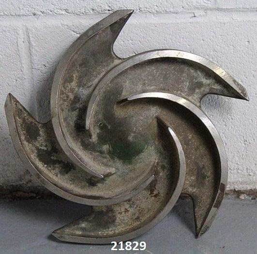Used Goulds 3196 Impeller, 9.25", 5-Vane, Casting No.: 54019 (For 2 X 3 X 10 Pump) #21829