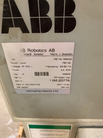 Used ABB IRB 140 6 AXIS CNC ROBOT WITH S4C CONTROLLER