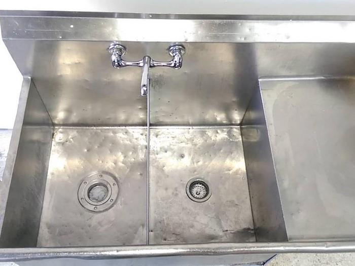 Used 2-Compartment Stainless Steel Sink
