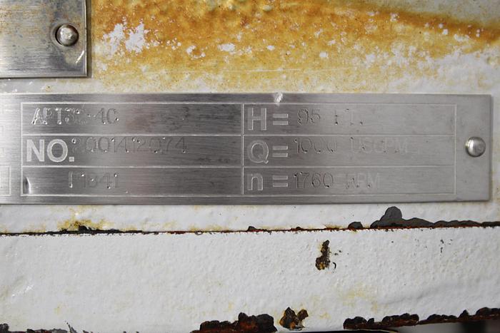 Used Sulzer APT32-4C Pump, Iron Casing, 4-Vane Stainless Steel Impeller #43810