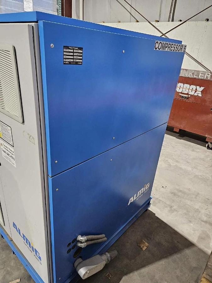 Refurbished Almig 125hp. Variable speed rotary screw air compressor tested