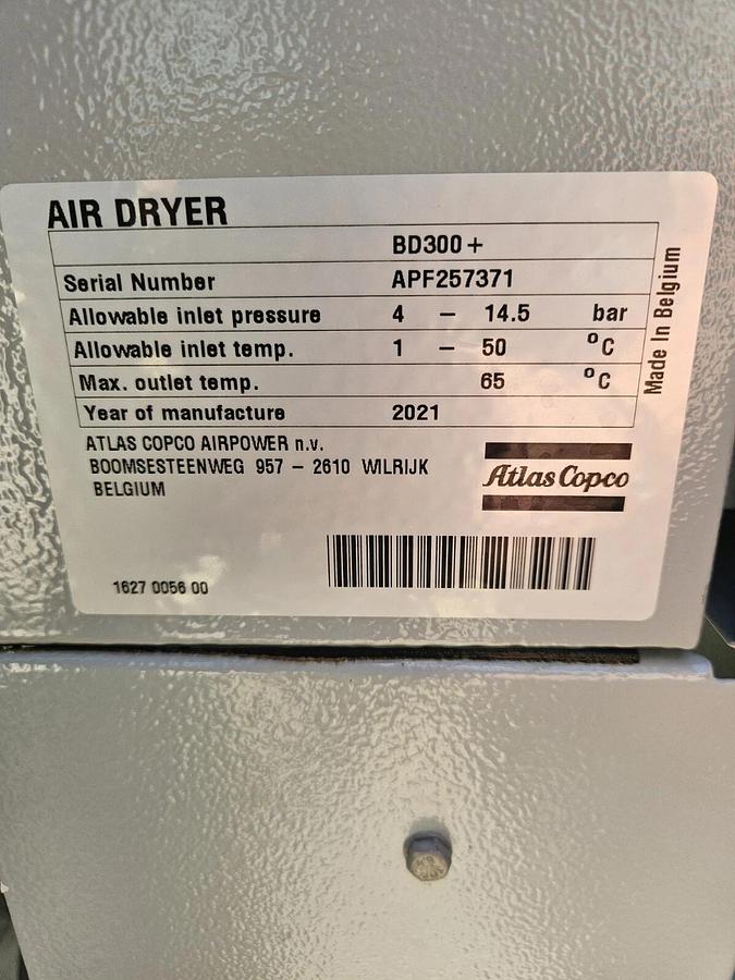 Refurbished CD300+ Heated Blower Purge Desiccant Dryer 636 CFM Atlas Copco