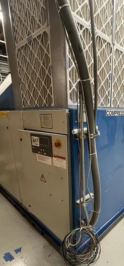 Refurbished Alup 150hp. rotary screw air compressor tested