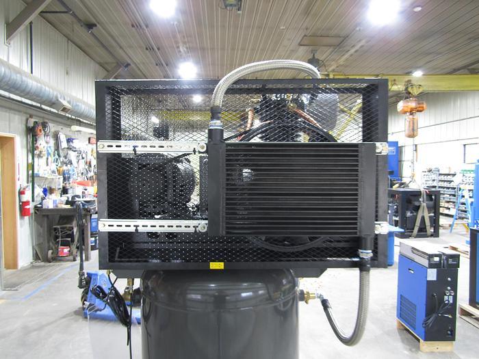 Air Max Air compressor 7.5 hp 1 ph. two stage, Cast iron, 120 gallon, quiet air