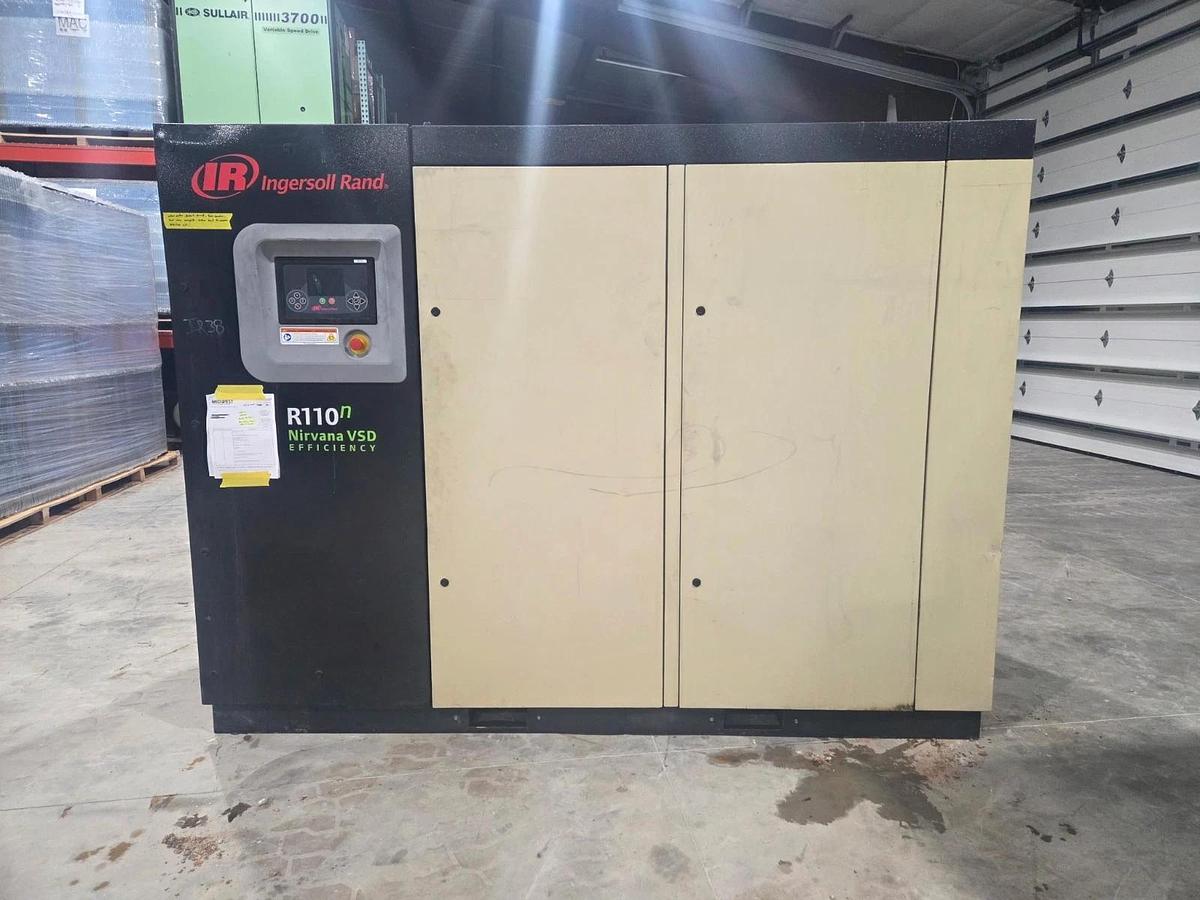 Refurbished Ingersoll Rand 150 hp variable speed rotary air compressor tested warranty 2019