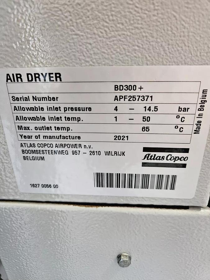 Refurbished CD300+ Heated Blower Purge Desiccant Dryer 636 CFM Atlas Copco
