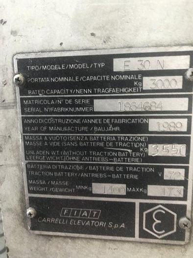 Usato 1989 Muletto OM elettrico E30N