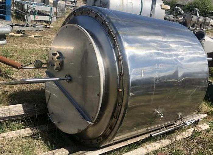 Used 2000 liter Stainless steel tank with heating jacket