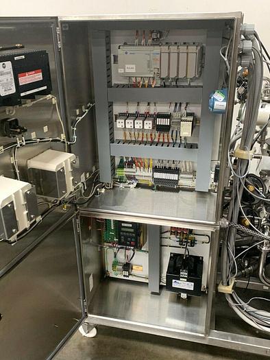 Used Sartorius Filtration Skid w/ Filter Press, 75 L Jacketed Tank & Tri-clover Pump