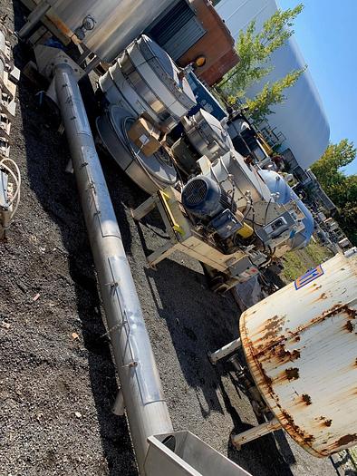 Used USED STAINLESS STEEL SCREW CONVEYOR