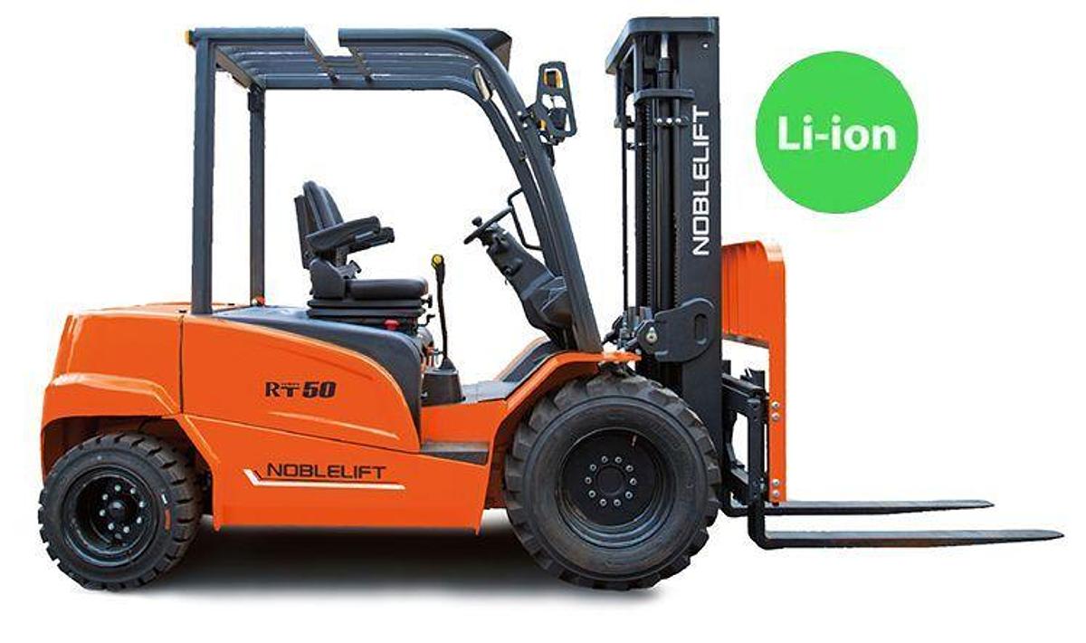 Lithium powered rough terrain forklift - Exceptional performance - Medium Duty.