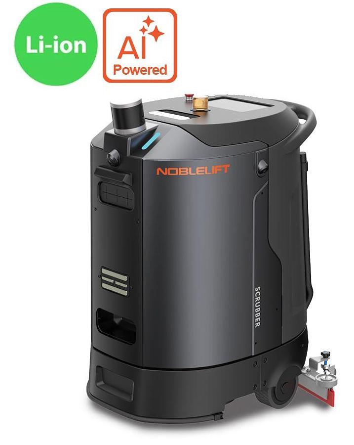 ANB450 Lithium AI powered AGV scrubber-dryer robot - Fully autonomous.