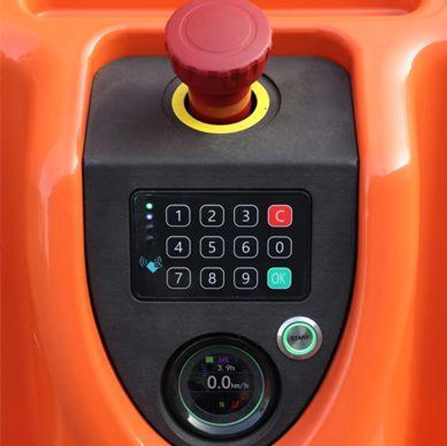 Lithium-ion powered electric pallet jack - Medium to heavy-duty - Tight turning.