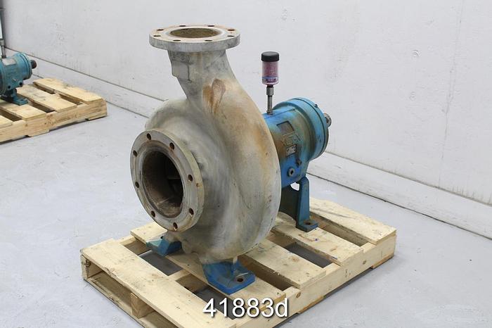 Used Goulds 3196 6x8x15 Pump, SS Casing, 6-Vane SS Impeller #41883