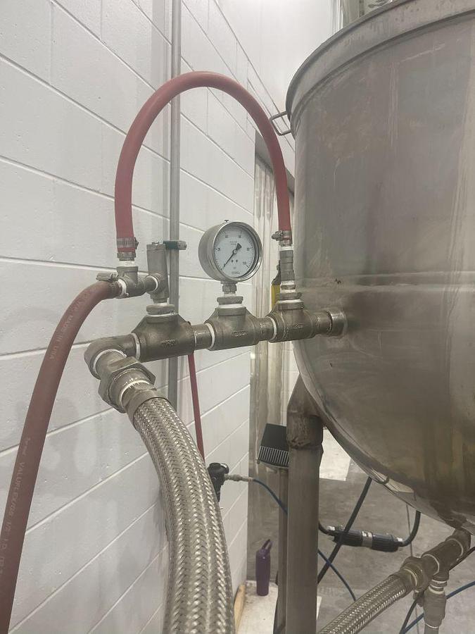 Used Groen 200 Gal Capacity Kettle Model #TA200 SP: Serial # 67668, Adjitated