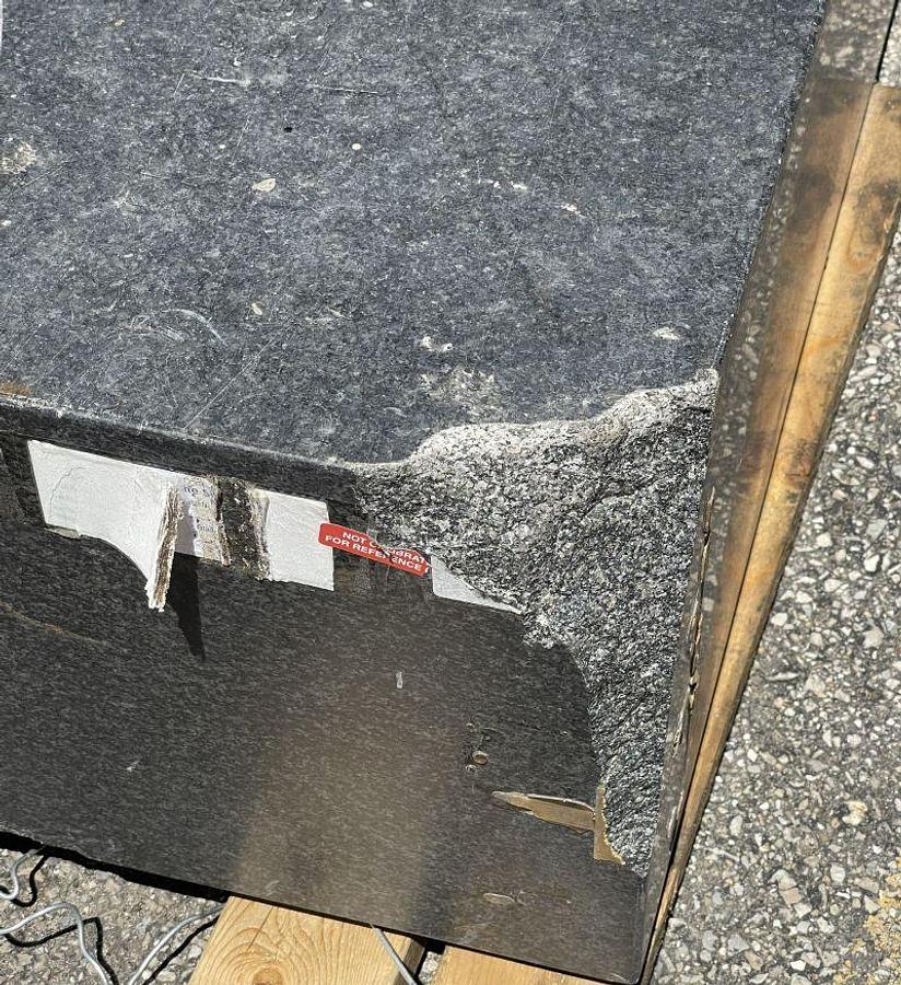 Used Granite Surface Plate, Used, Size 86" x 71" x 12" High