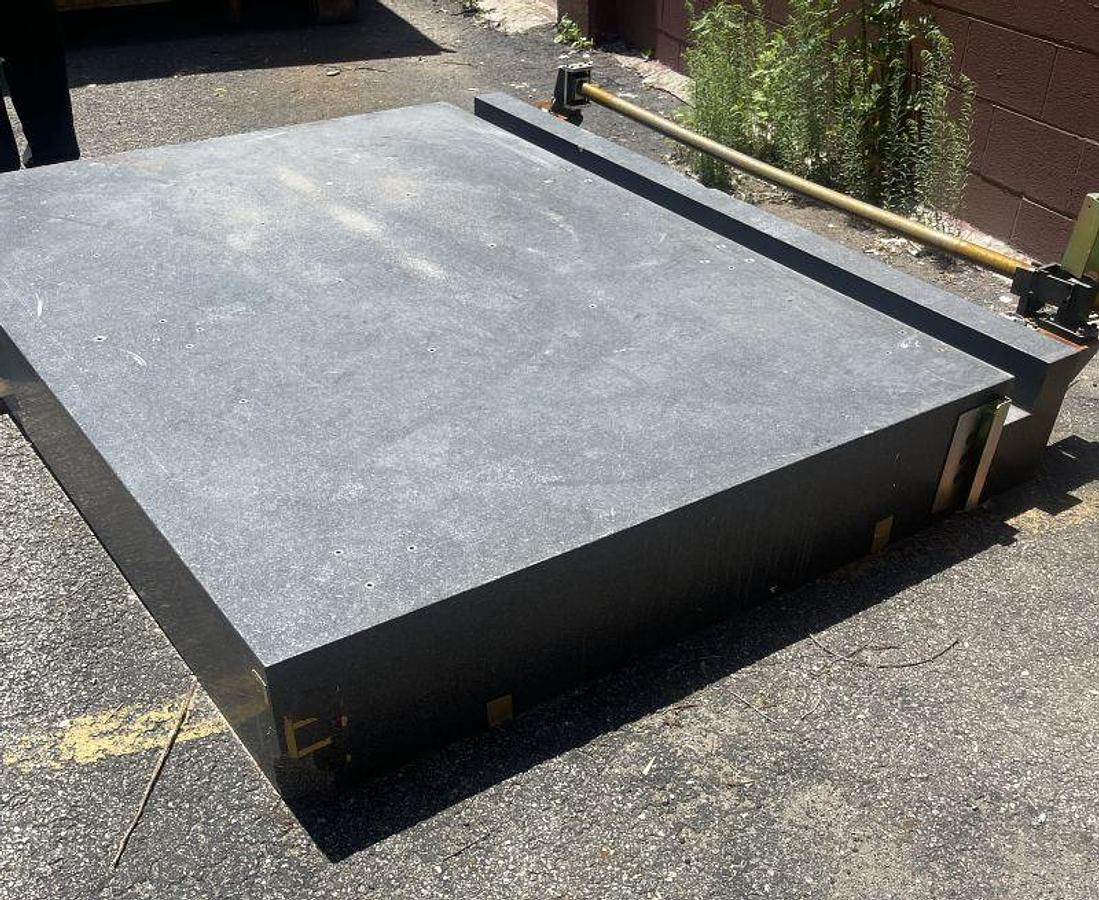 Used Granite Surface Plate, Used, Size 86" x 71" x 12" High