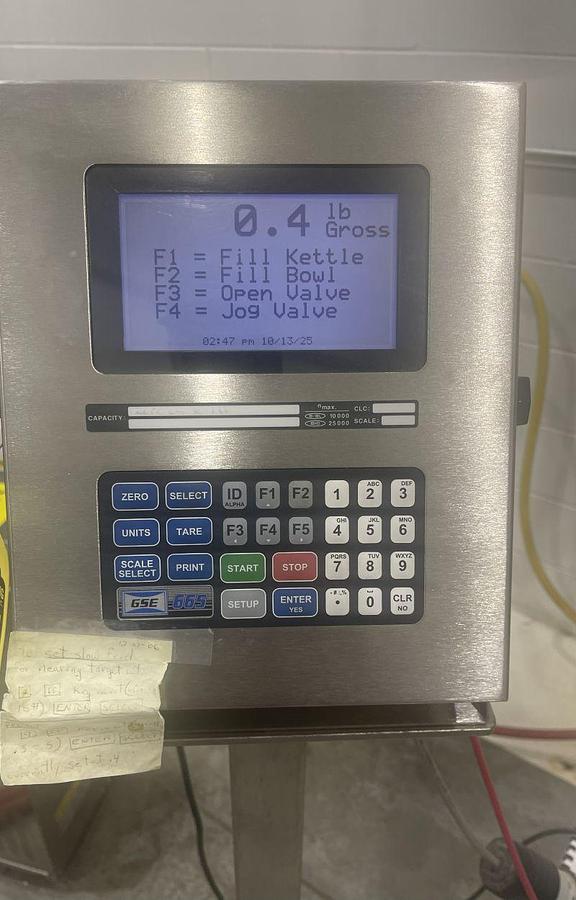 Used Groen 200 Gal Capacity Kettle Model #TA200 SP: Serial # 67668, Adjitated