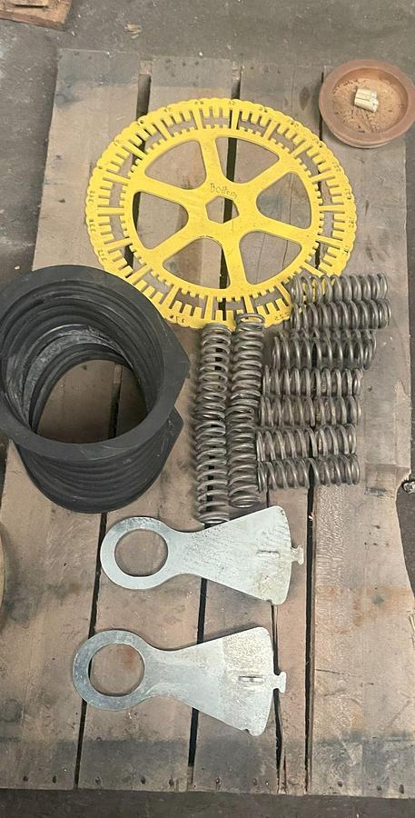 Used Sweco Parts, 48" Base With 12 Springs. Gaskets, and Plate