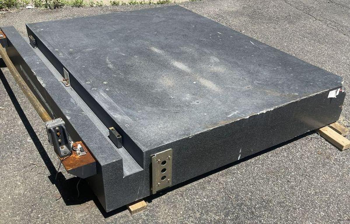 Used Granite Surface Plate, Used, Size 86" x 71" x 12" High