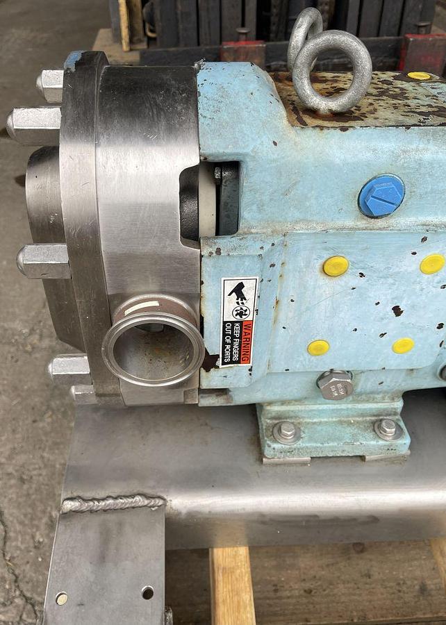 Used Waukesha Cherry Burrell Positive Displacement Pump Stainless Steel Model 060 U20: Serial #227445-98