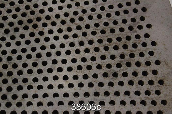 Used Black Clawson Hydrapulper Extraction Plate, 70.3125" Diameter, 0.3125" Hole Size #38606
