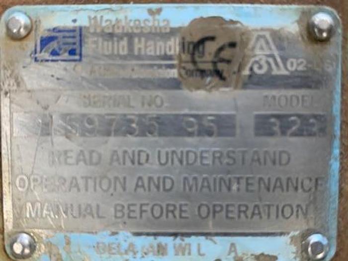 Used Waukesha-Cherry-Burrell Model 323 Positive Displacement Pump 323