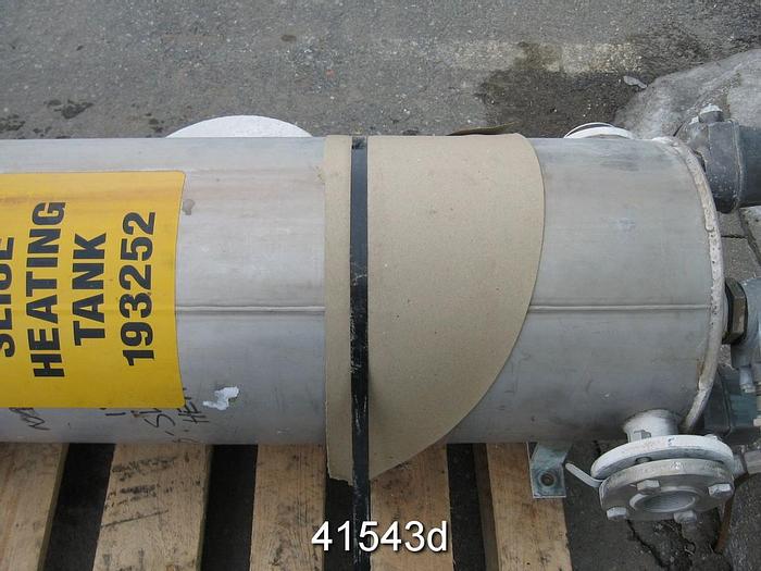 Used Headbox Slice Heating Tank 50 Gal, 63" Height, 15.750" Diameter #41543