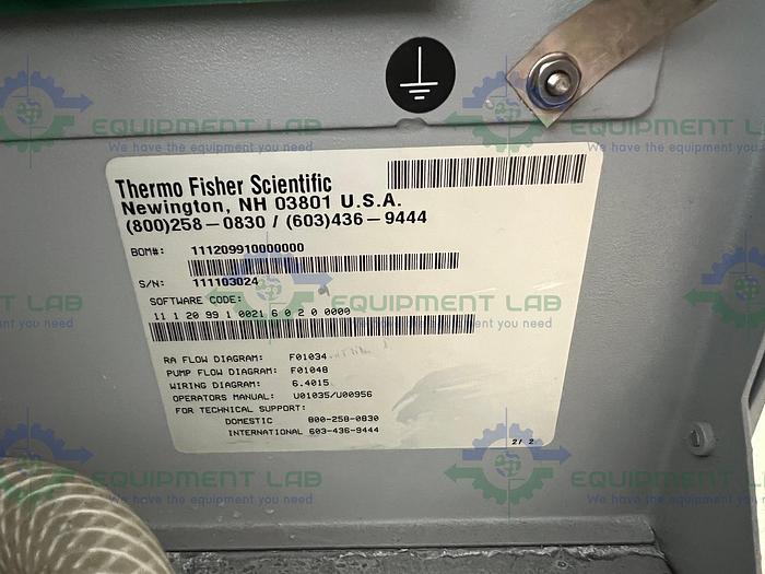 Used Thermo Fisher 111209910000000 Chiller 18°C