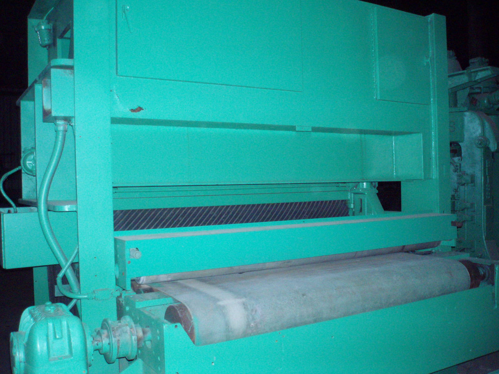 Used 72” TIMESAVER Model TOP 168V Belt Grinder / Sander; Top Driven