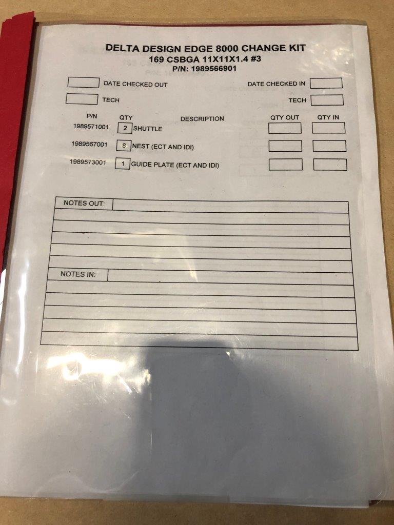 Used Delda Edge DE8000 - 169 CSBGA 11x11x1.40 Test Handler