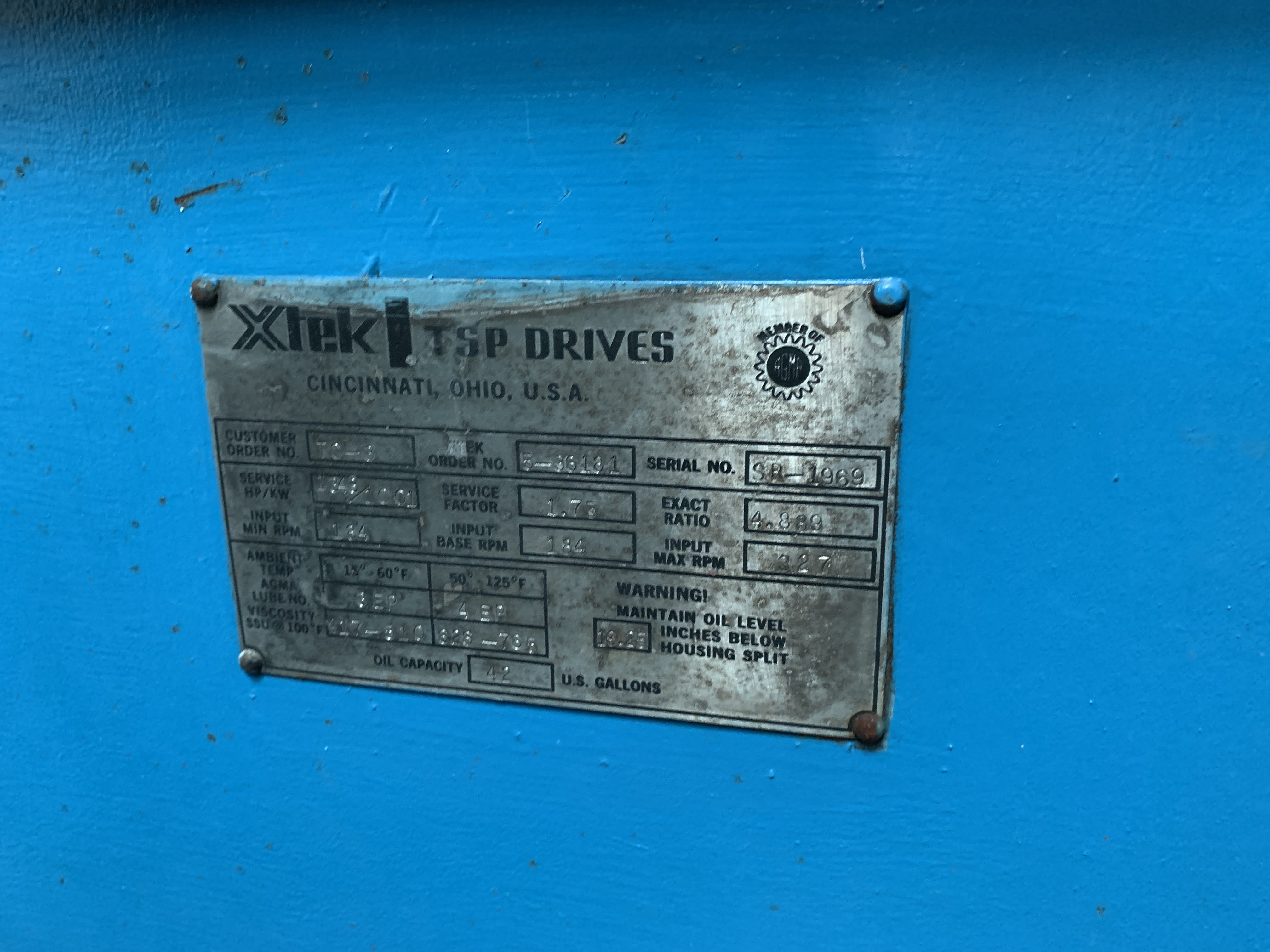 Used 1,000 kW Hydro-Electric Generating System; MFG 1985 by Teledyne / Louis-Allis