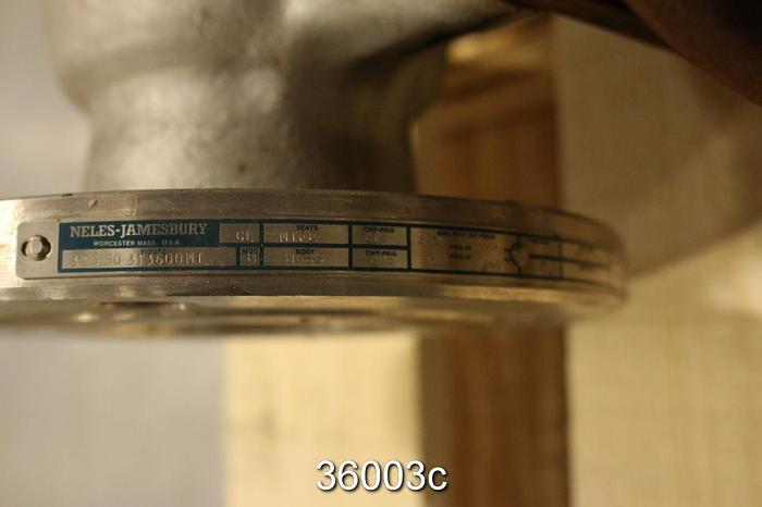 Used Neles Jamesbury 3 5150 31 3600 3" Ball Control Valve #36003