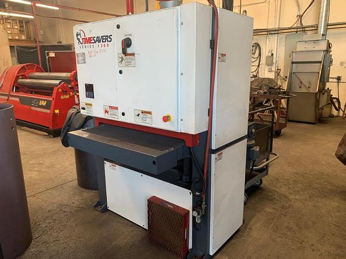 Used 2016 37” Timesaver Series 1200 Dry Belt Sander w. Wet Dust Collector