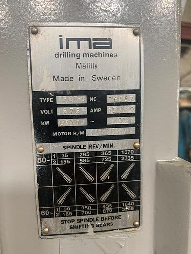 Used IMA, FLOOR STANDING DRILL