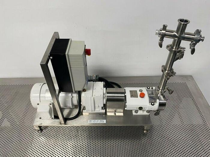 Used Alfa Laval SRU1 Rotary Lobe Pump on a SS Skid w/ Sterling 1HP Motor & Controller