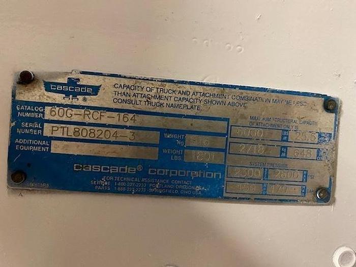 Used 51" CASCADE 60G-RCF-164 PAPER ROLL CLAMP - SOLD