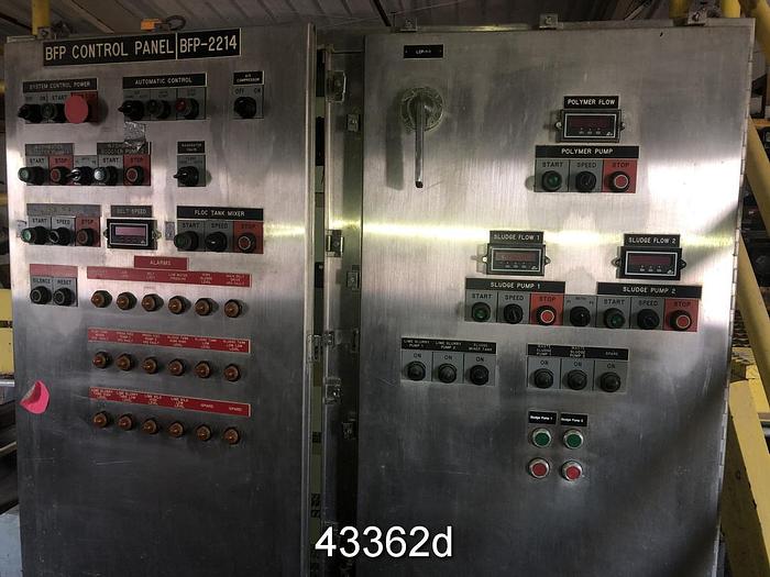 Used Andritz CPF1.0SMX-S8 Twin Wire Belt Press with Gravity Table #43362