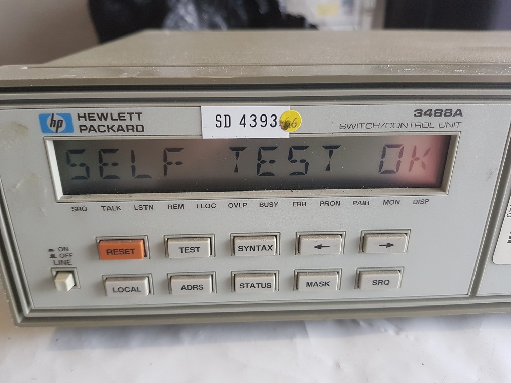Used Hewlett Packard 3488A Switch Control Unit