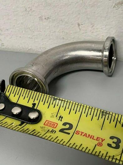 Used Stainless Steel 90 Degree Angles w/ 1" Sanitary Fittings