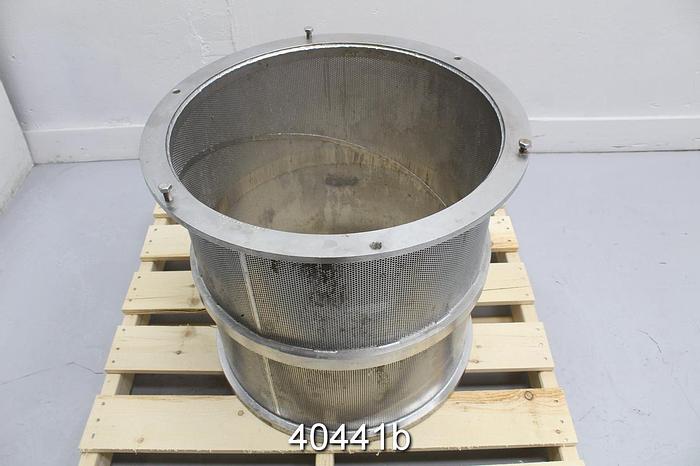 Used Black Clawson 24PSPH Screen Basket, .095" Holes #40441